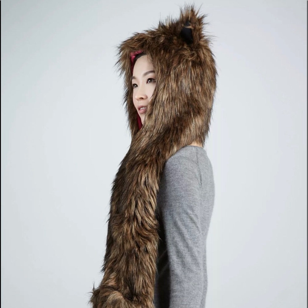 SKAIST TAYLOR Neimun Marcus Faux Fur Hat Scarf - Picture 3 of 8